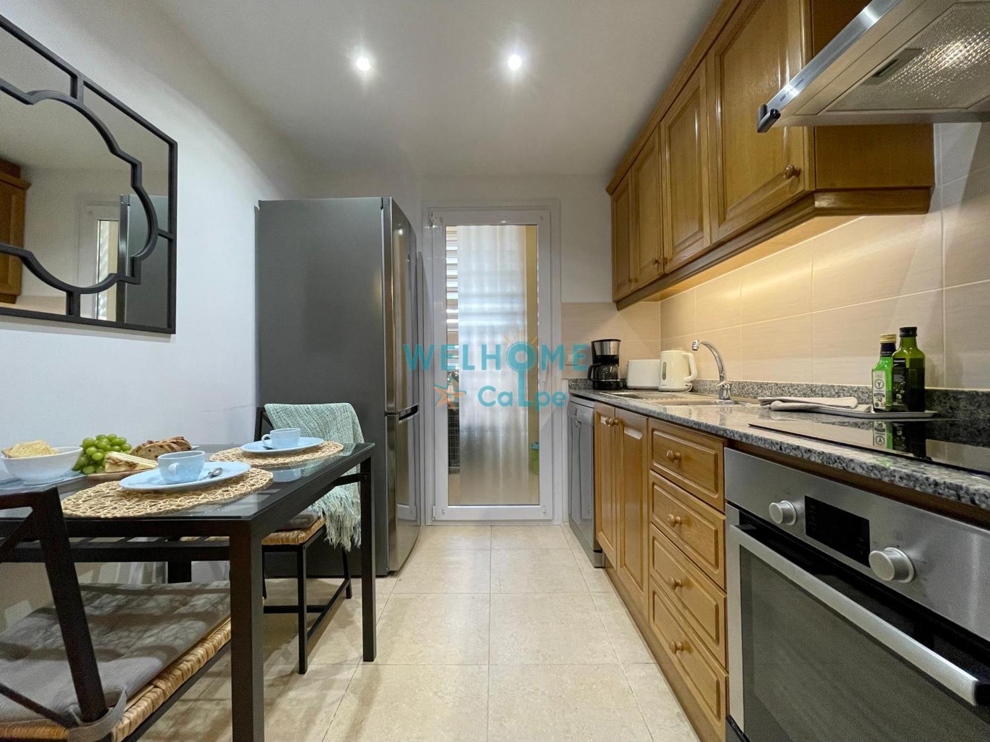 Manzana Bonito Y Comodo Apartamento Con Piscina Calpe Bagian luar foto
