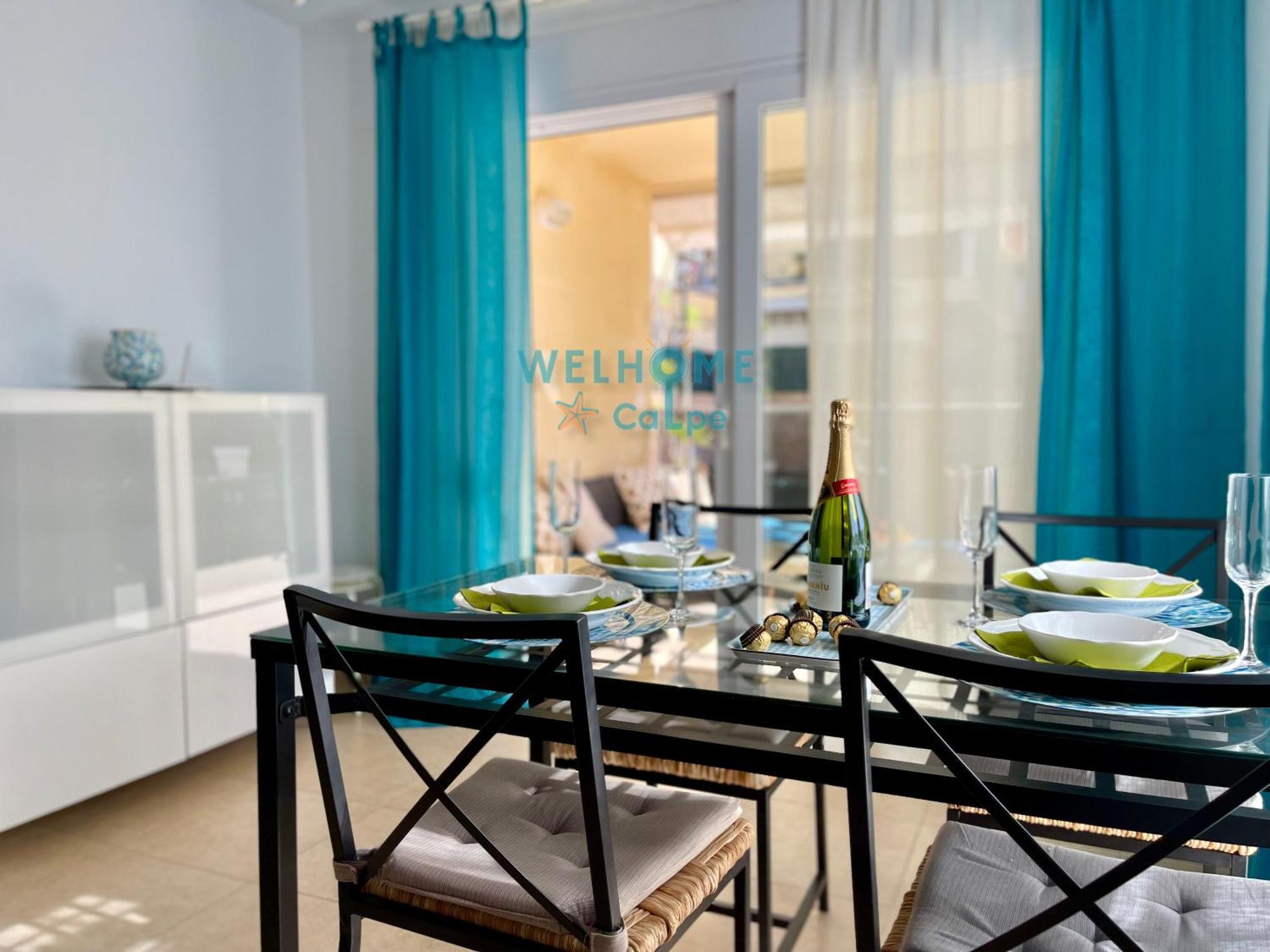 Manzana Bonito Y Comodo Apartamento Con Piscina Calpe Bagian luar foto
