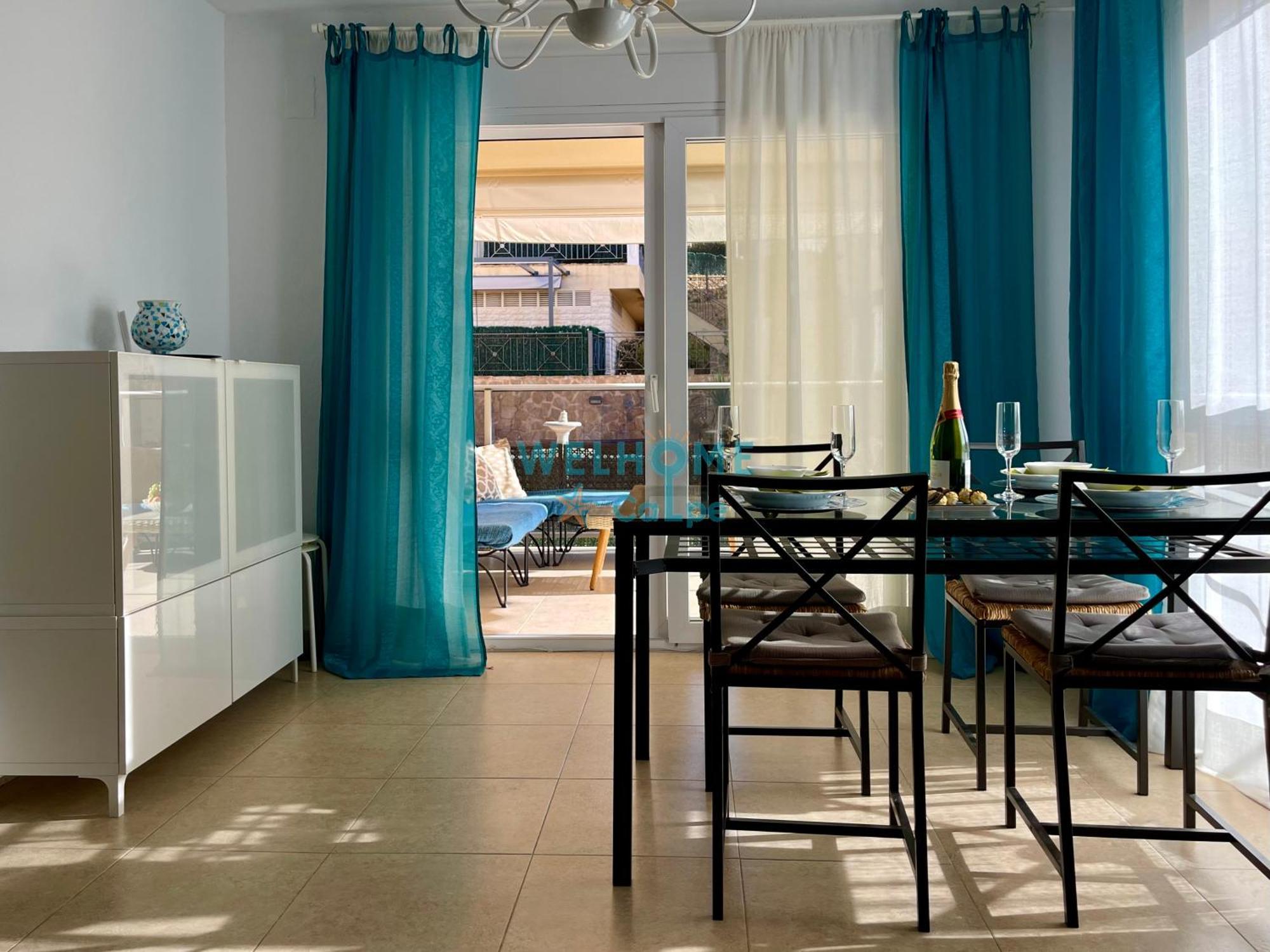 Manzana Bonito Y Comodo Apartamento Con Piscina Calpe Bagian luar foto