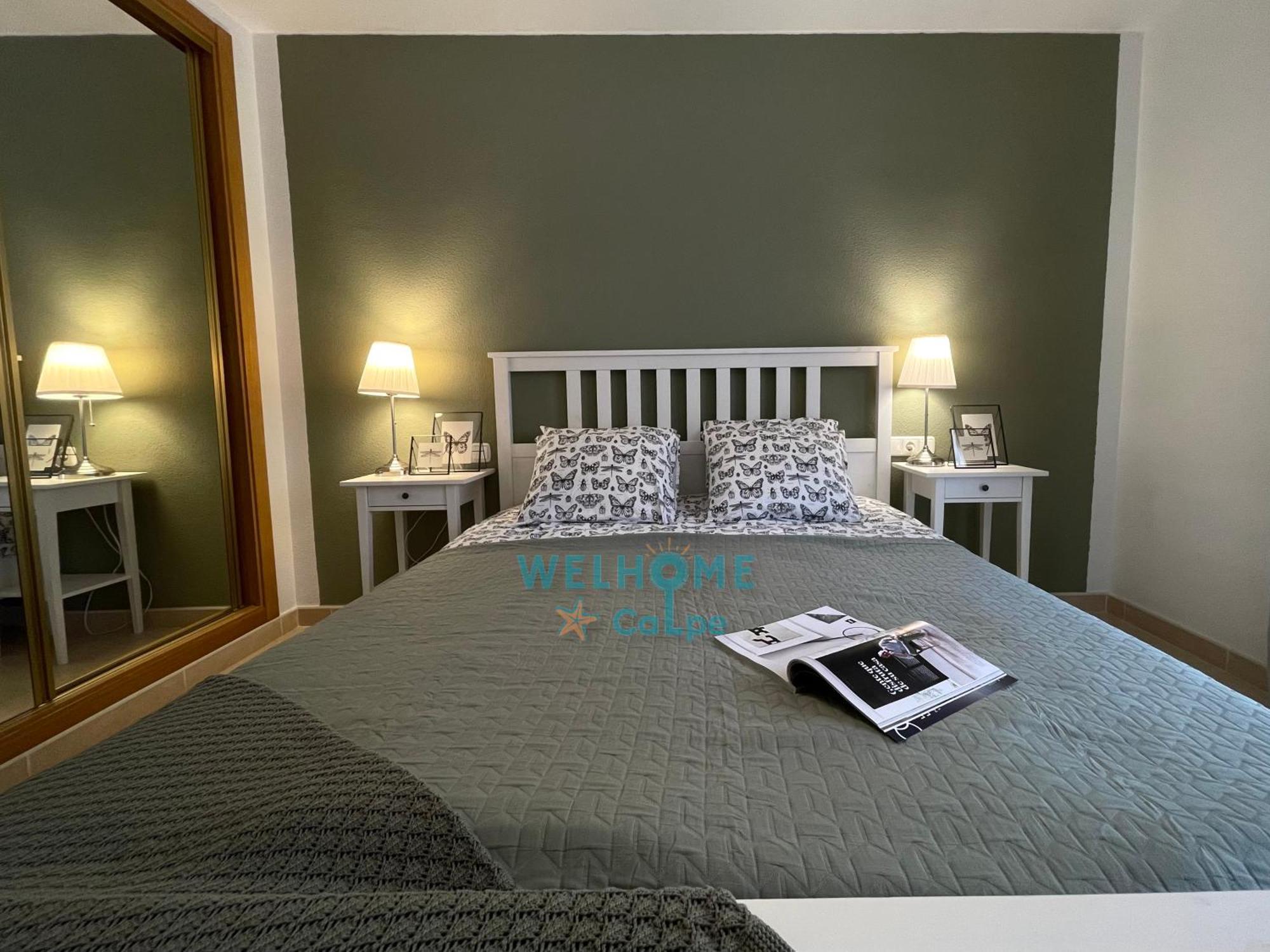 Manzana Bonito Y Comodo Apartamento Con Piscina Calpe Bagian luar foto