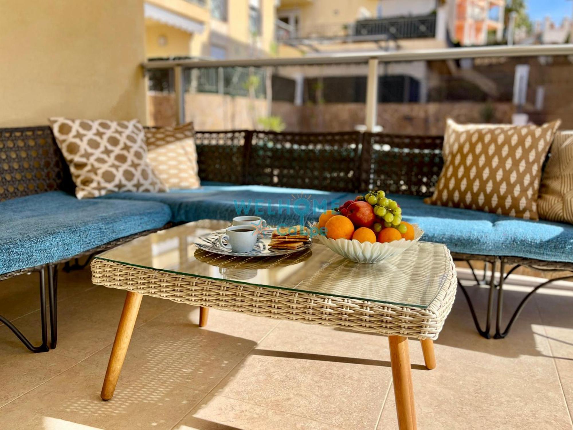 Manzana Bonito Y Comodo Apartamento Con Piscina Calpe Bagian luar foto