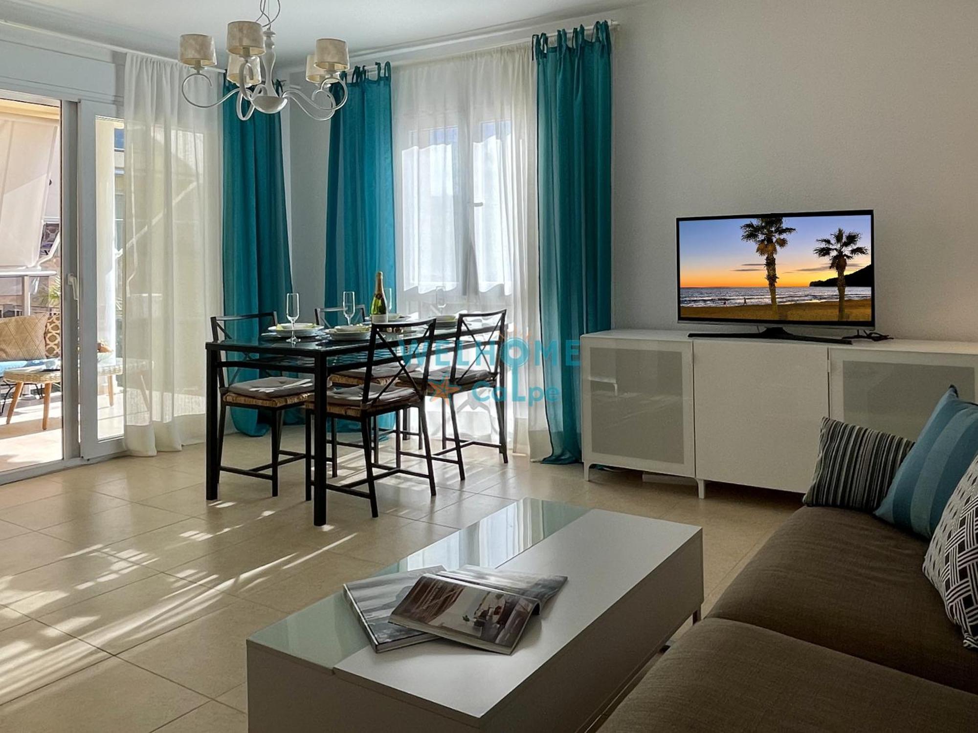 Manzana Bonito Y Comodo Apartamento Con Piscina Calpe Bagian luar foto