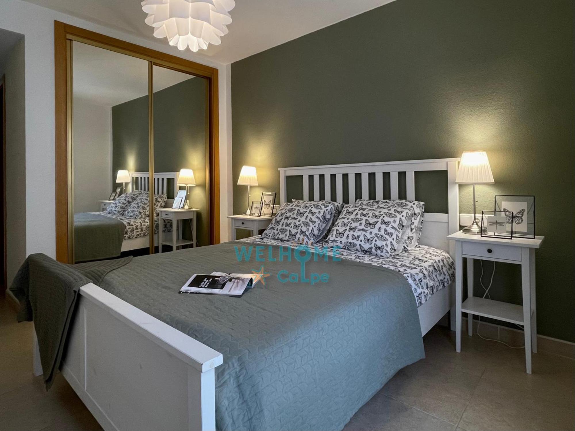 Manzana Bonito Y Comodo Apartamento Con Piscina Calpe Bagian luar foto