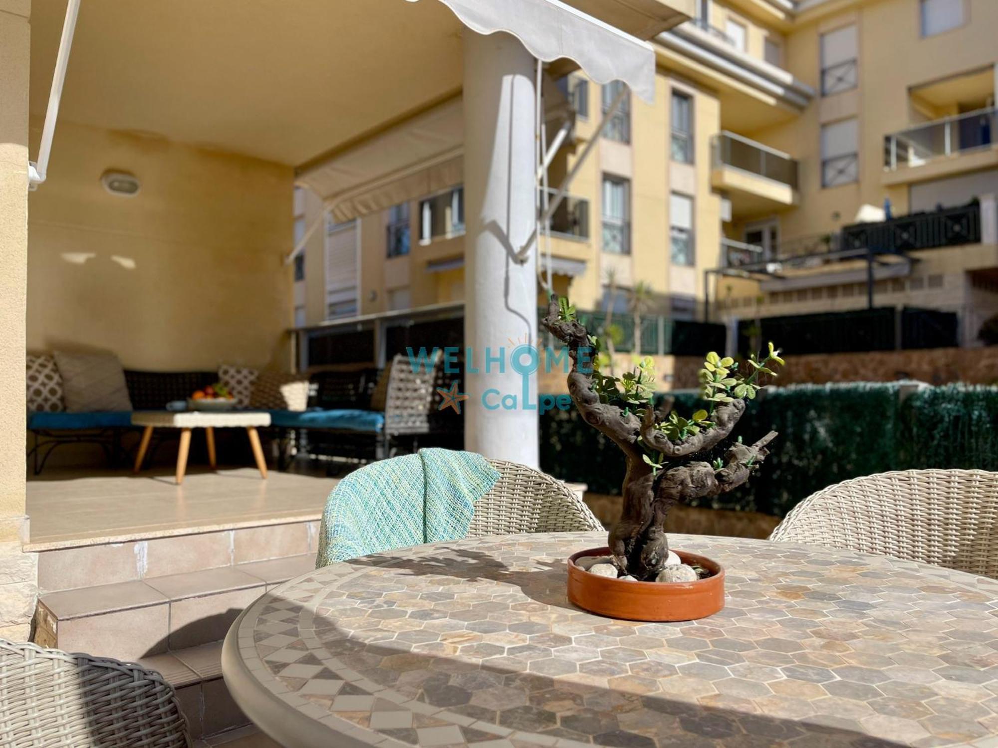 Manzana Bonito Y Comodo Apartamento Con Piscina Calpe Bagian luar foto