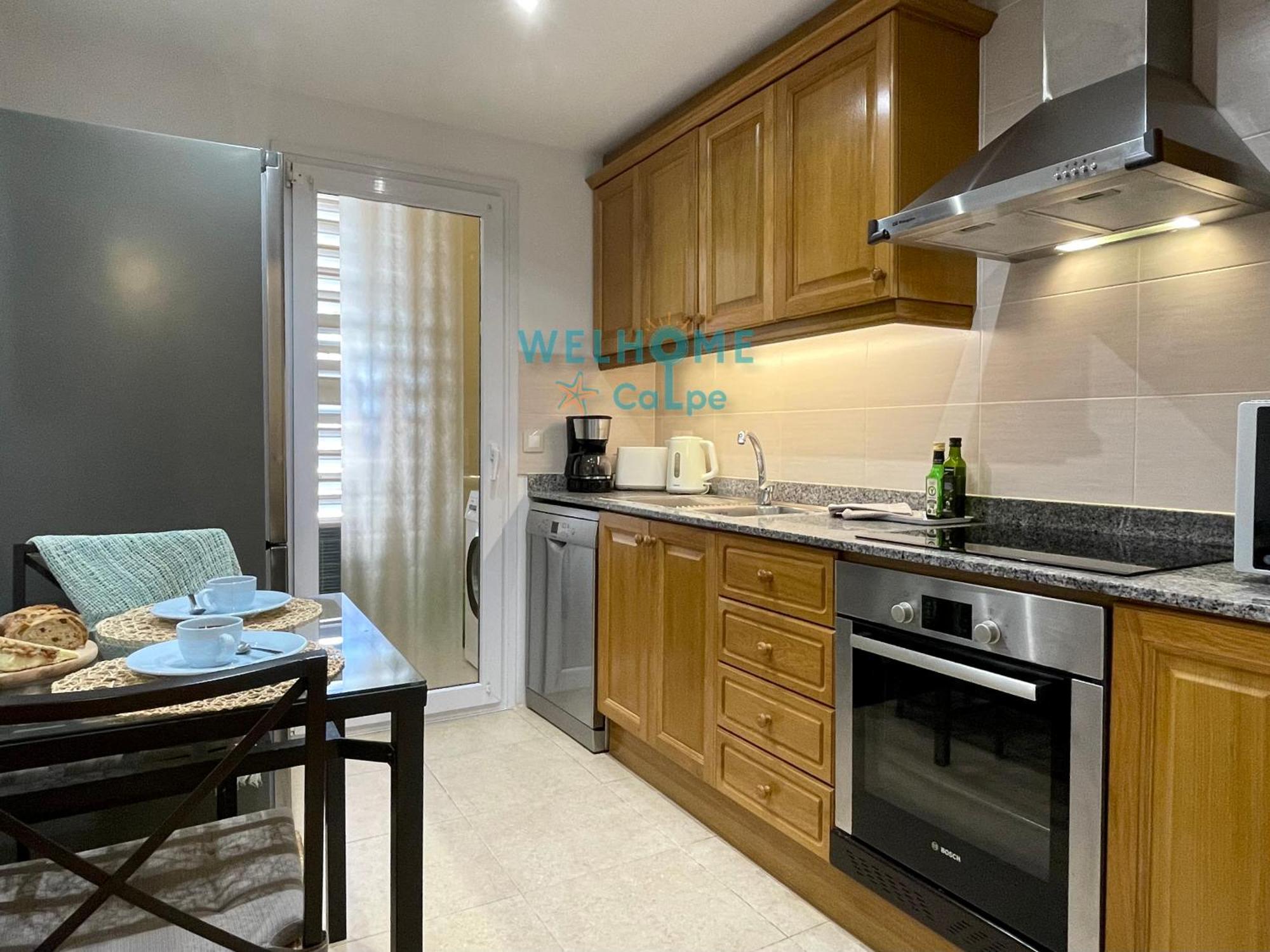 Manzana Bonito Y Comodo Apartamento Con Piscina Calpe Bagian luar foto