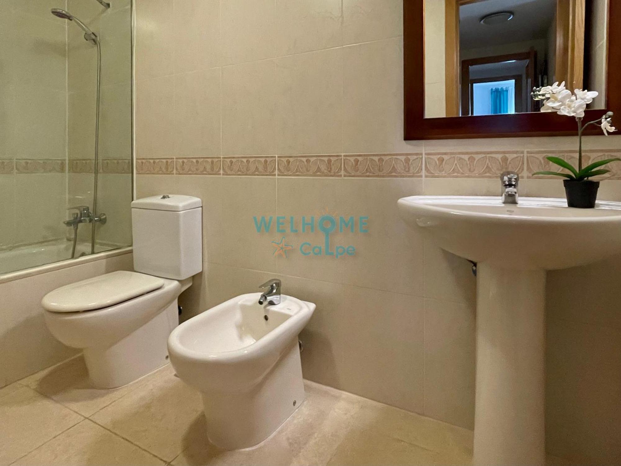 Manzana Bonito Y Comodo Apartamento Con Piscina Calpe Bagian luar foto